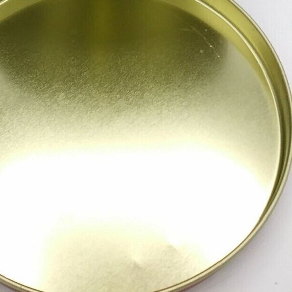 Santa Christmas Tin Vintage Look 6"  Round Small Holiday Gifts Baking Unbranded - Picture 7 of 7